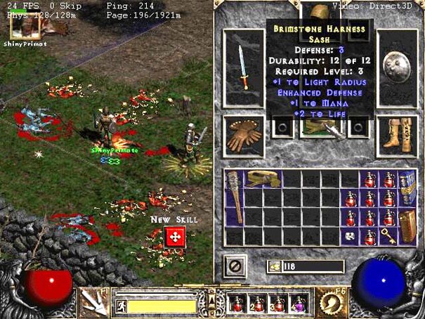 Diablo 2 inventario